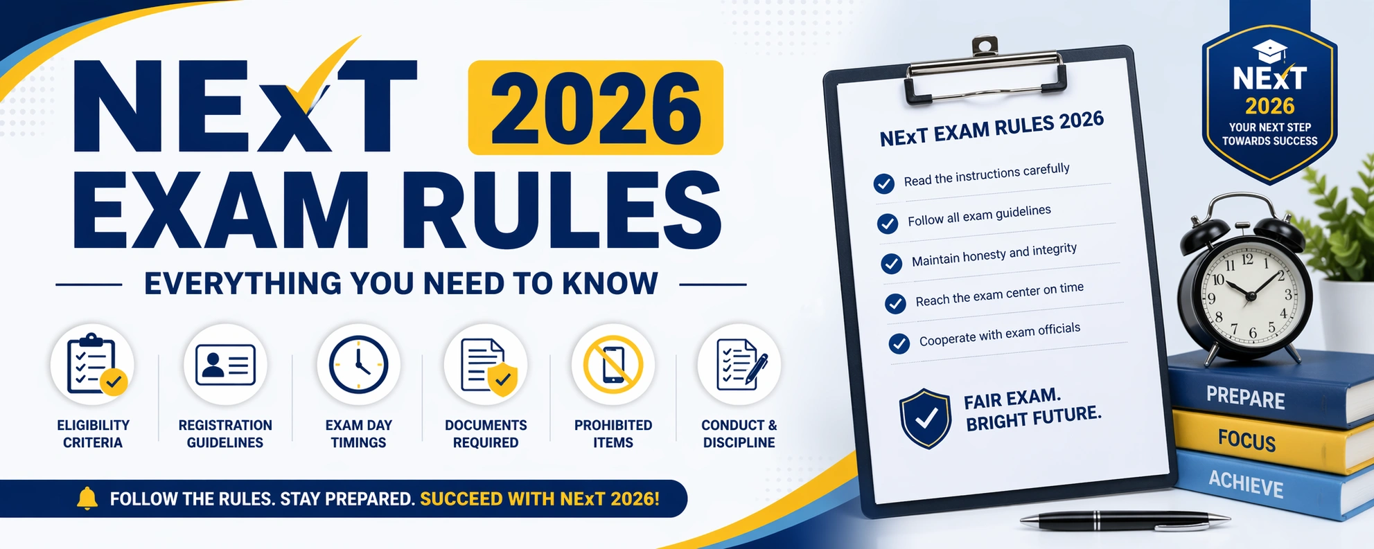 NExT Exam Rules 2026: Top 9 Points to Examine